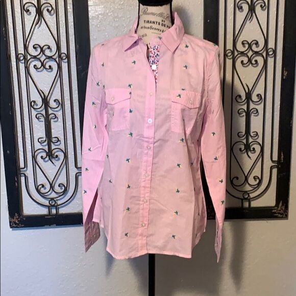 Matilda Jane Country Fun Button Down Shirt small - Picture 1 of 10